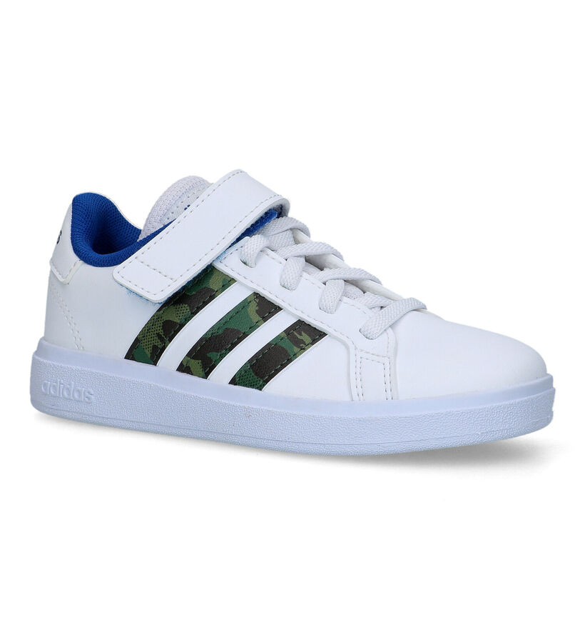 adidas Grand Court 2.0 EL Baskets en Blanc pour filles, garçons (324107)