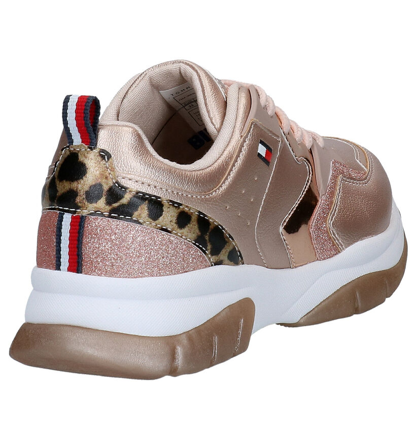 Tommy Hilfiger Baskets basses en Or rose en simili cuir (279912)