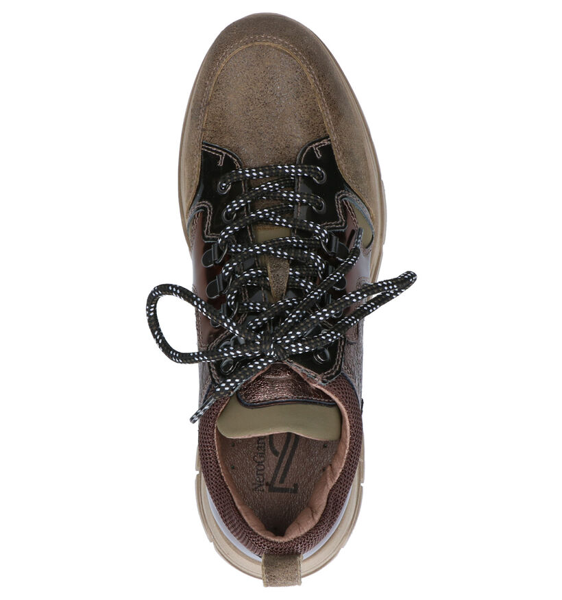 NeroGiardini Chaussures à lacets en Vert kaki en cuir (255329)