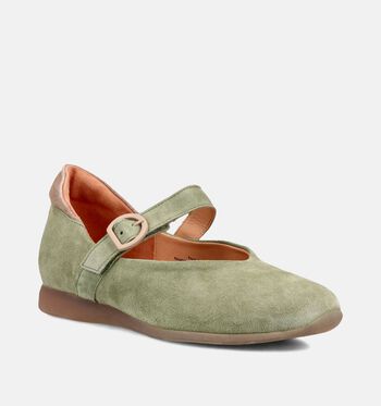 Think! Chaussures plates Beige/Vert