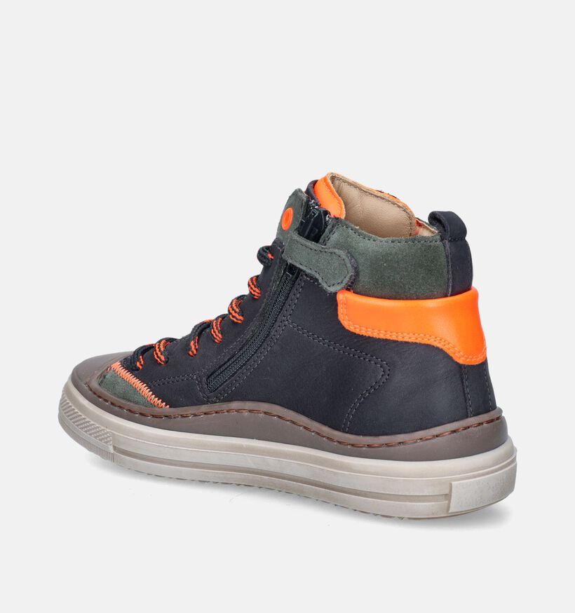 STONES and BONES Laset Grijze Bottines voor jongens (349164) - geschikt voor steunzolen