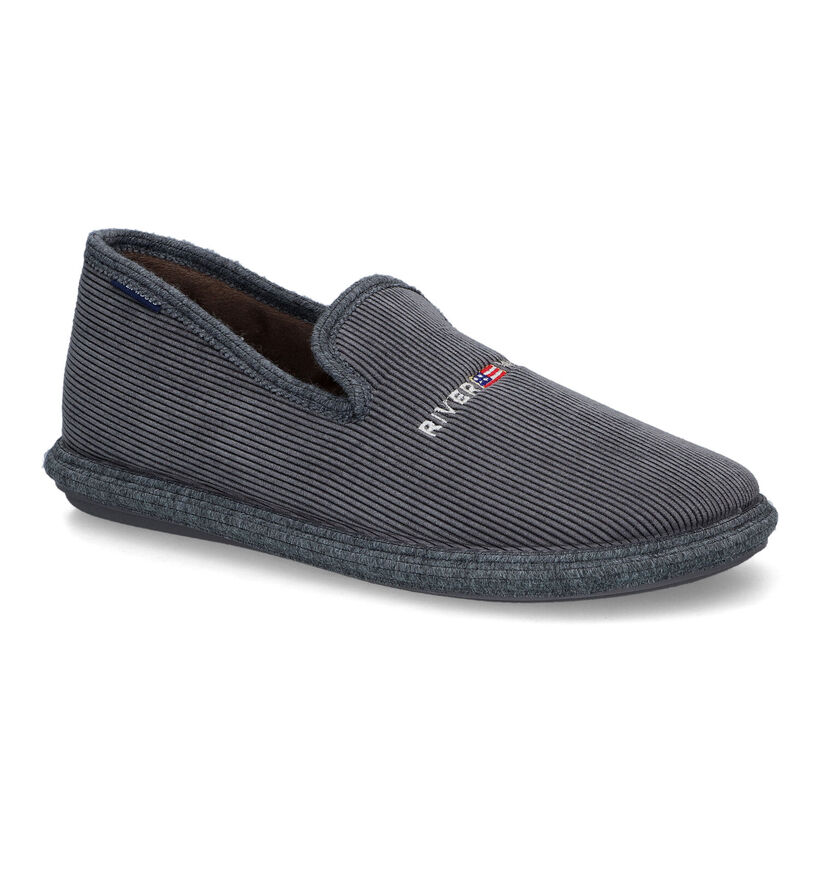 River Woods Hein Pantoufles en Gris pour hommes (316665)