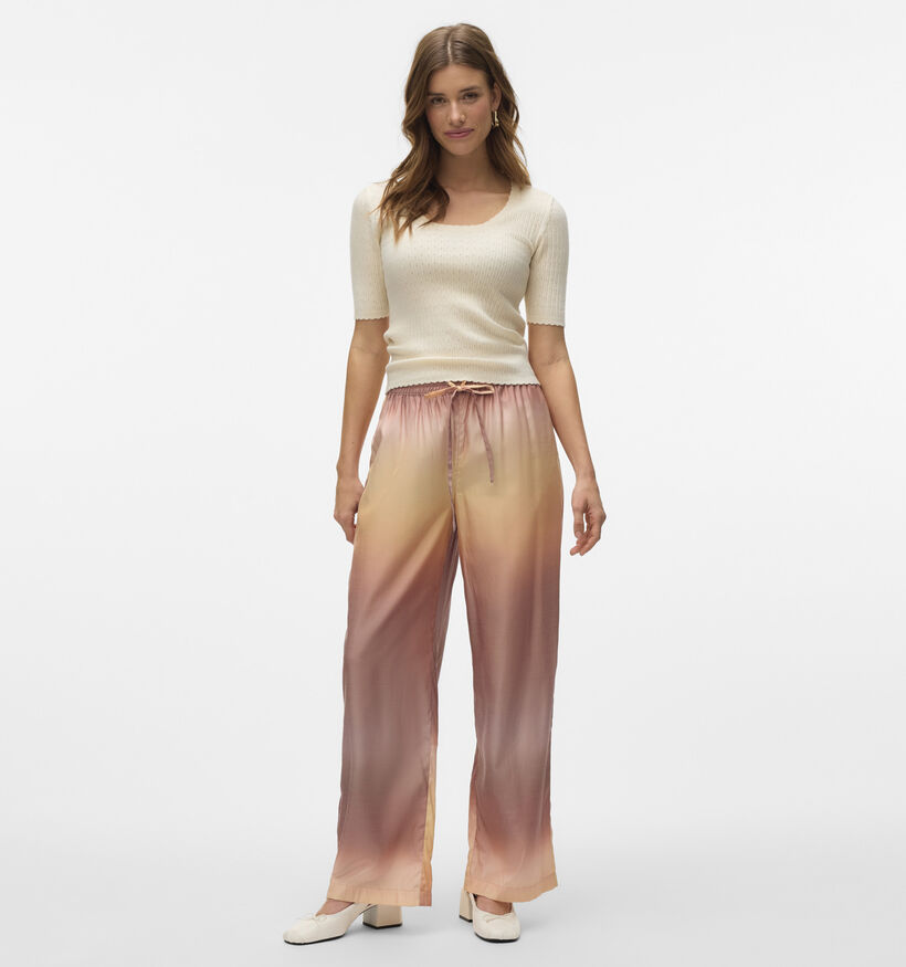 Vero Moda Elia Ombre Roze Wijde broek voor dames (360083)