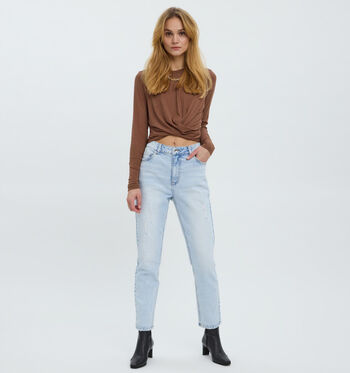 Straight leg jeans blauw
