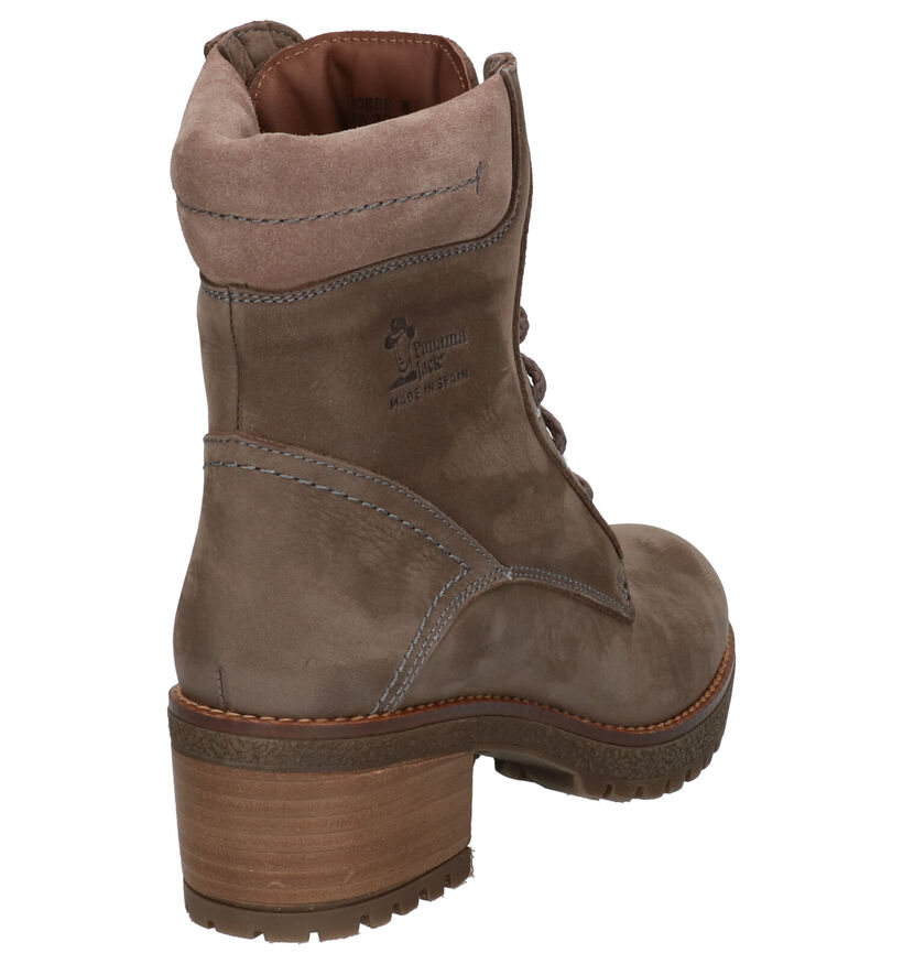 Panama Jack Phoebe Bottillons en Taupe en nubuck (262651)