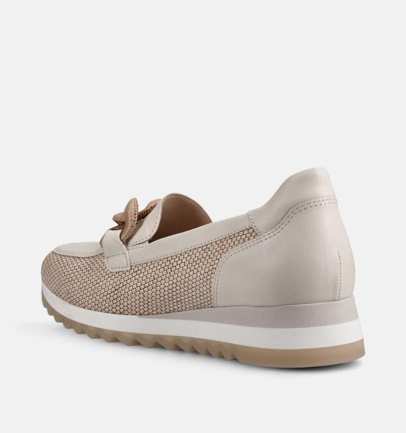 Gabor Mocassins en Beige pour femmes (368672) - pour semelles orthop&eacute;diques