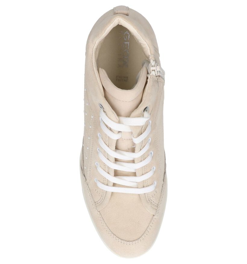 Sneakers Beige Geox Carum in daim (240301)