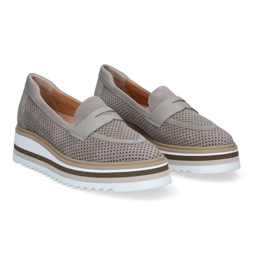 Softwaves Grijze Mocassins in nubuck (308389)