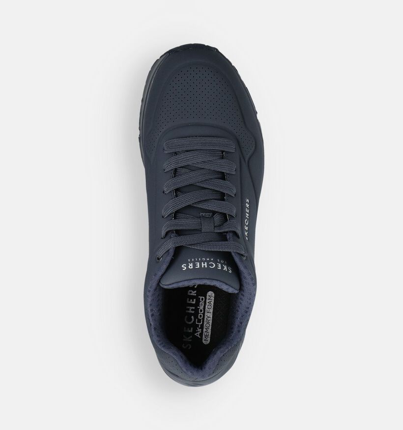 Skechers Uno Stand On Air Donkerblauwe Sneakers voor heren (379531) - geschikt voor steunzolen