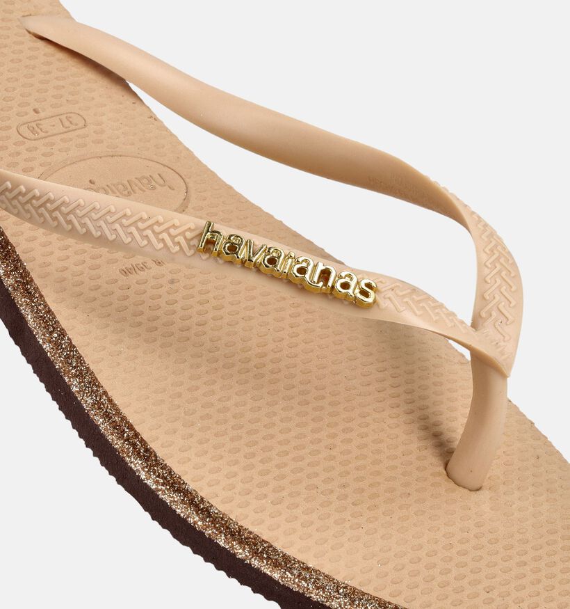 Havaianas Slim Gouden Teenslippers voor dames (373112)