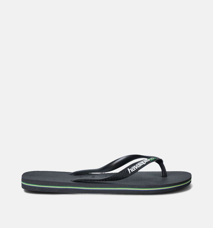 Havaianas Brasil Logo Zwarte Teenslippers voor heren (357801)