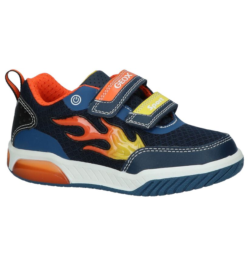 Donkerblauwe Sneakers Geox in stof (237938)