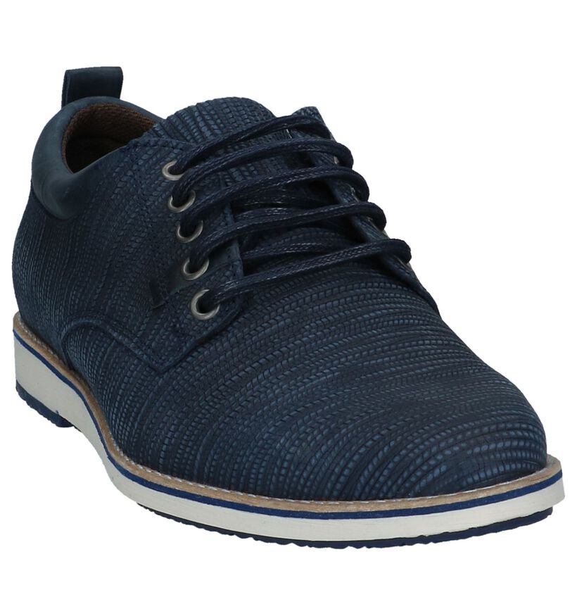 Geklede Veterschoenen Bullboxer Donker Blauw in nubuck (237604)