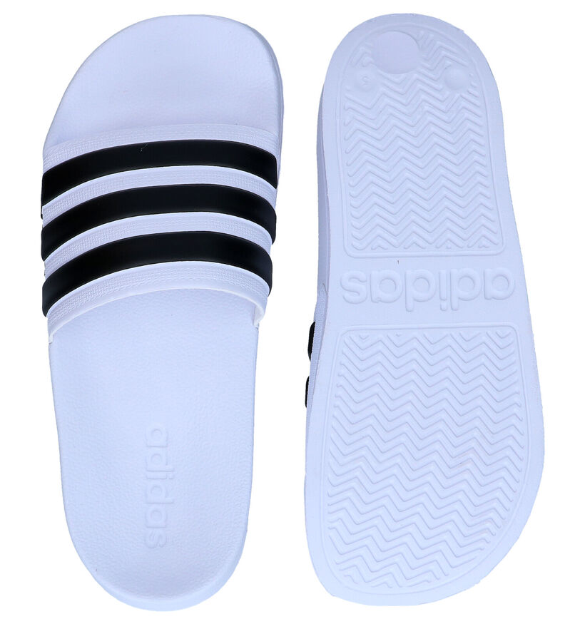 adidas Adilette Witte Badslippers in kunststof (290835)