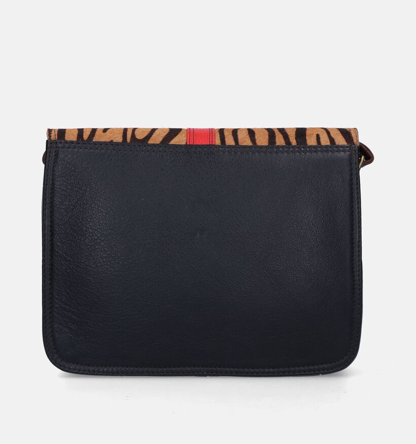 Soruka Adeline Plain Leather Zwarte Crossbody Tas voor dames (342286)