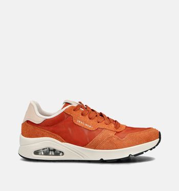 Skechers Uno Sneakers Zwart/Oranje