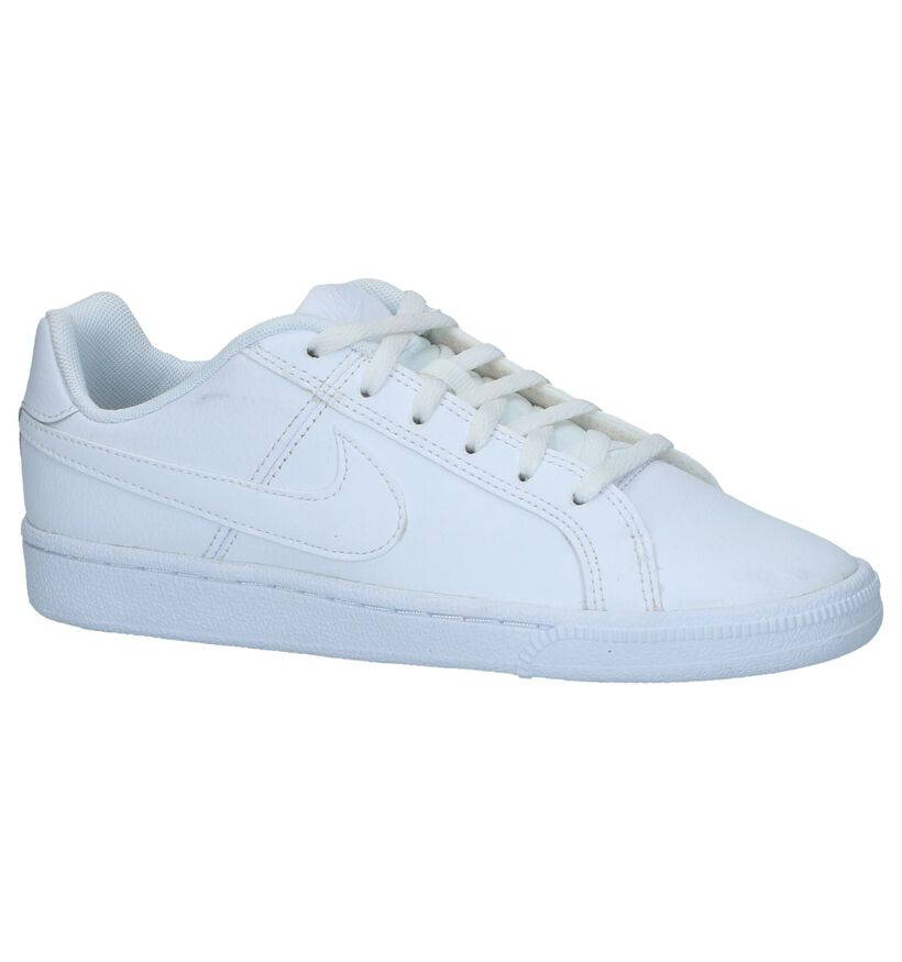 Witte Lage Sneakers Nike Court Royale in leer (233456)