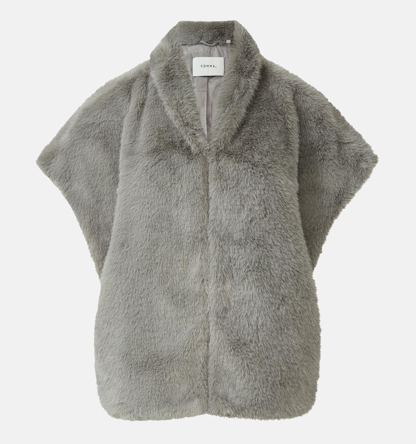 comma Donkergrijze Jas zonder Mouwen voor dames (366551)