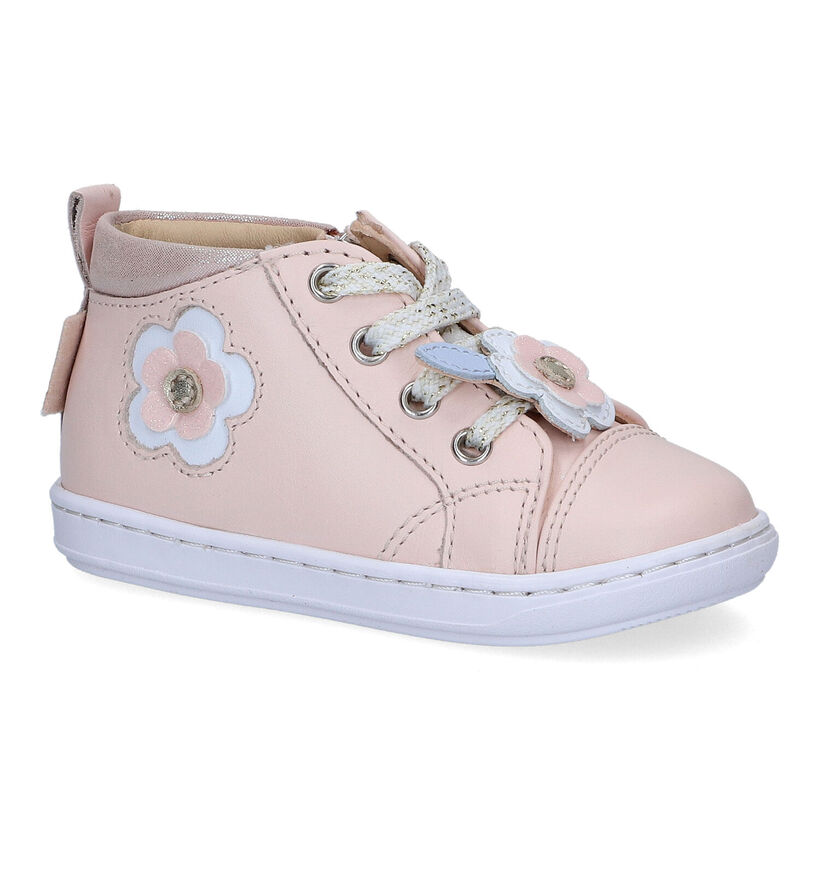 Shoo Pom Bouba Spring Chaussures à lacets en Rose pour filles (304742) - pour semelles orthopédiques