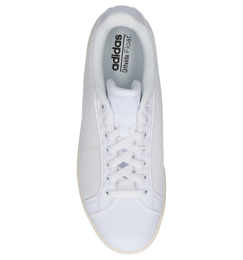 adidas Cloudfoam Advantage Clean Baskets en Blanc en textile (213005)