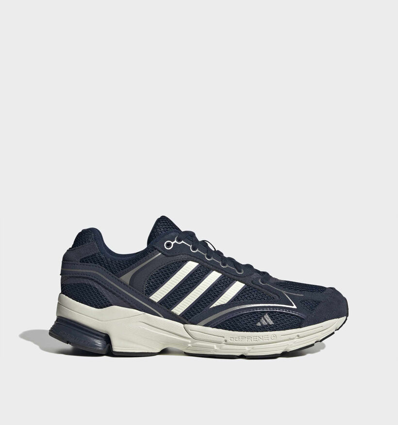 adidas Spiritain 2000 Baskets basses en Bleu fonc&eacute; pour hommes (375299) - pour semelles orthop&eacute;diques