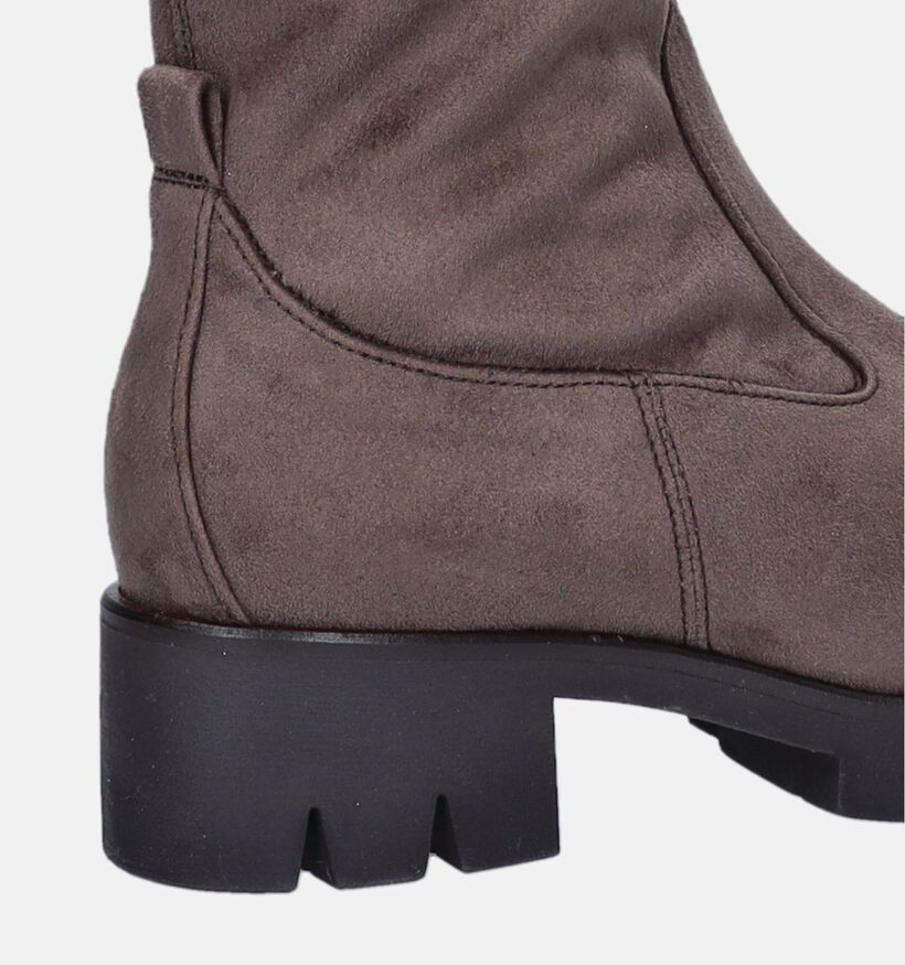 Gabor Bottes stretch en Taupe pour femmes (347061) - pour semelles orthopédiques