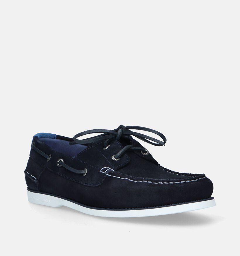Tommy Hilfiger Boat Shoe Core Suede Blauwe Bootschoenen voor heren (336691)