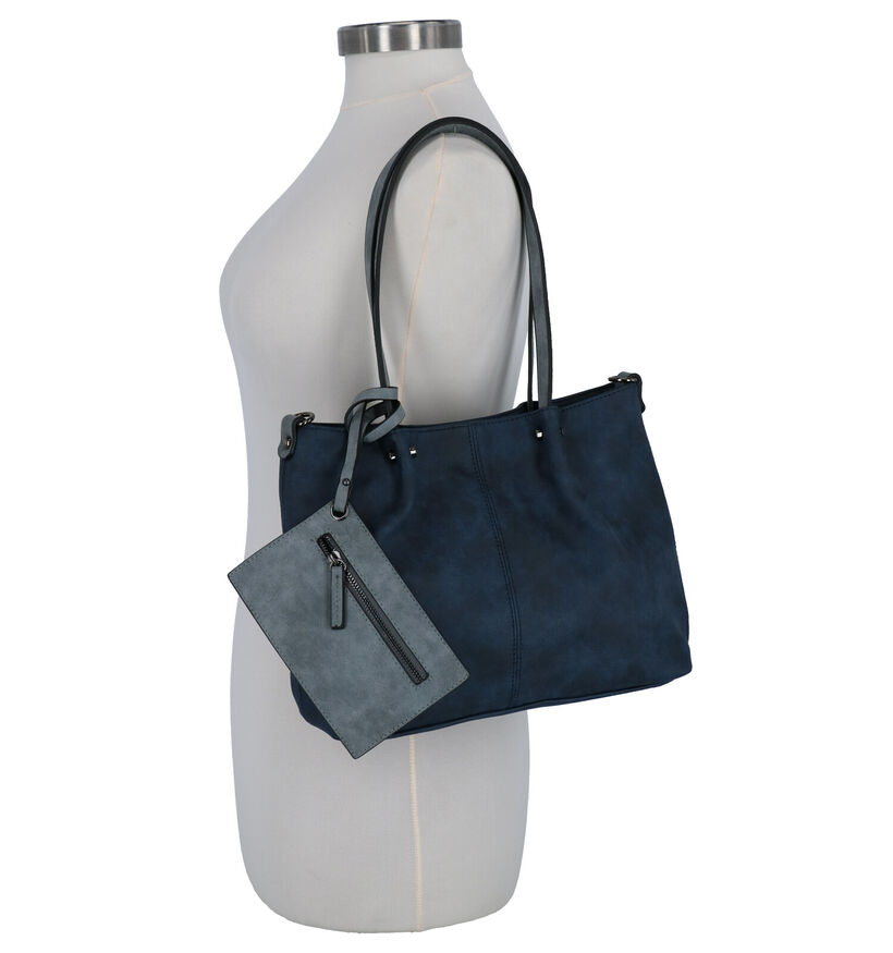 Emily & Noah Grijze Bag in bag Schoudertas in kunstleer (282172)