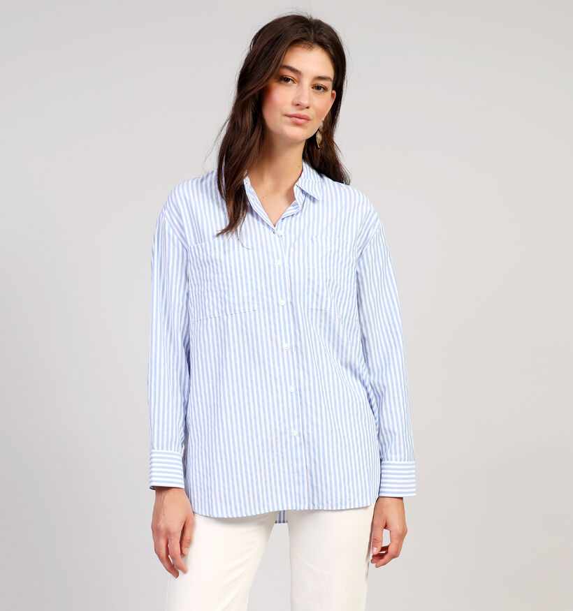 Pieces Melia Blauw Hemd voor dames (351120)