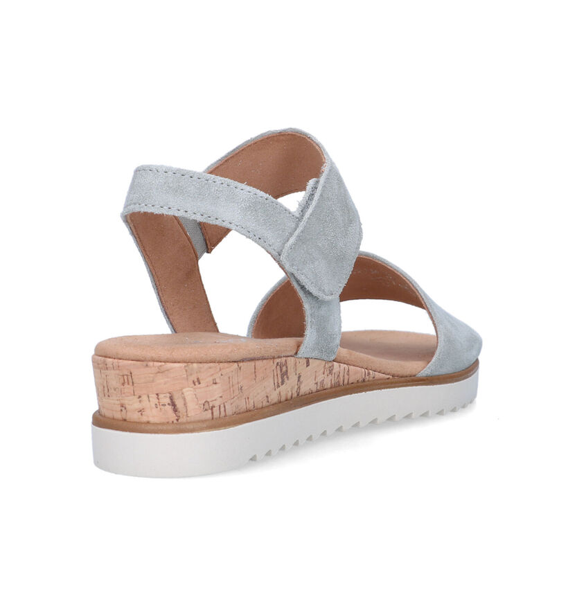 Gabor Comfort Blauwe Sandalen Met Sleehak voor dames (323123)