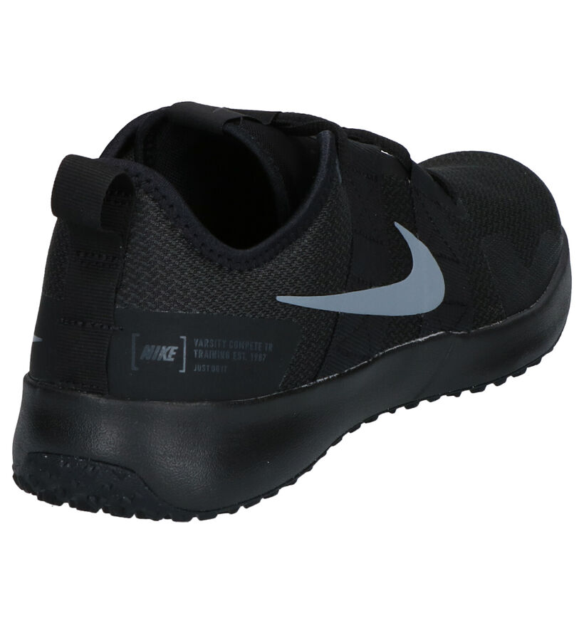 Nike Varsity Compete Baskets en Noir en textile (254029)