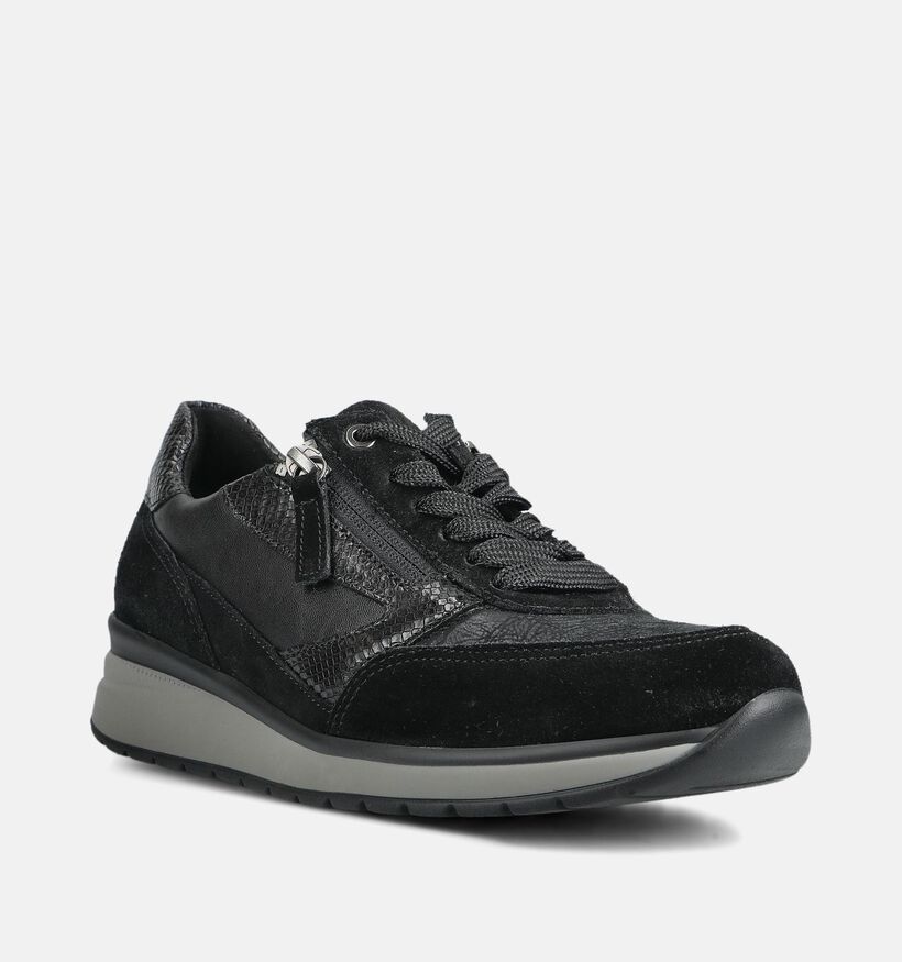Gabor Zwarte Sneakers voor dames (376986) - geschikt voor steunzolen
