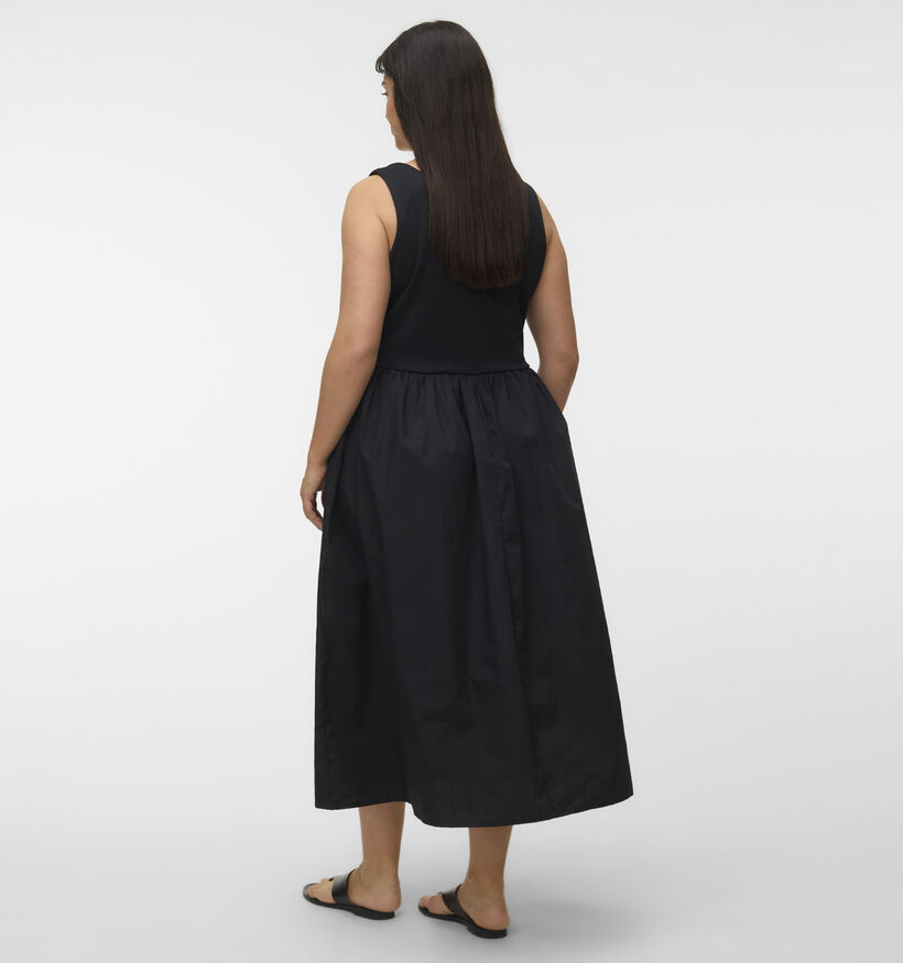 Vero Moda Curve Ane Zwarte Midi-Jurk voor dames (375031)