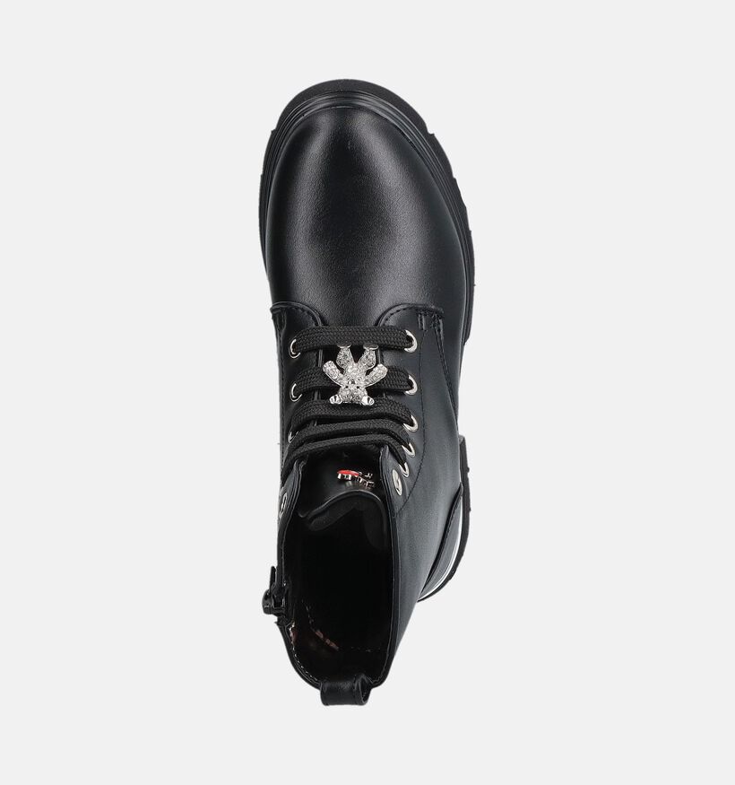 Asso Boots &agrave; lacets en Noir pour filles (379038)