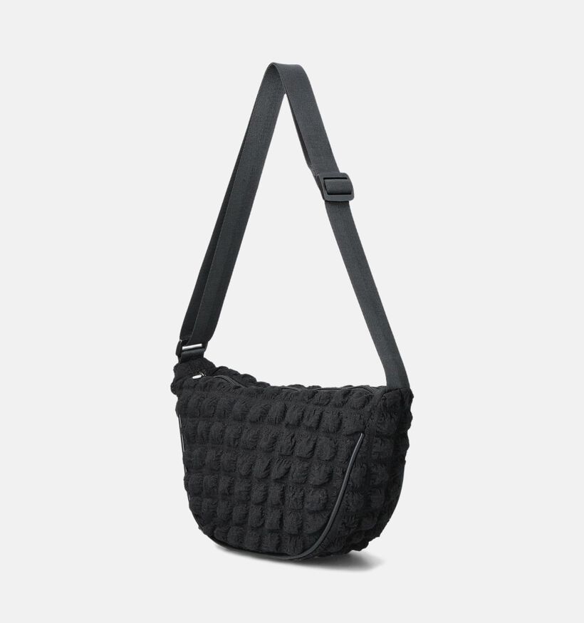 Pieces Finna Waffle Zwarte Crossbody tas voor dames (351082)
