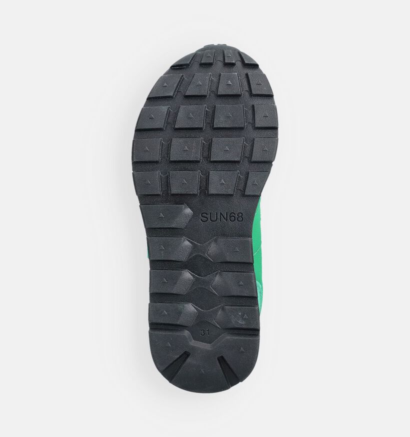 Sun68 Tom Solid Baskets basses en Vert pour filles, gar&ccedil;ons (369066) - pour semelles orthop&eacute;diques