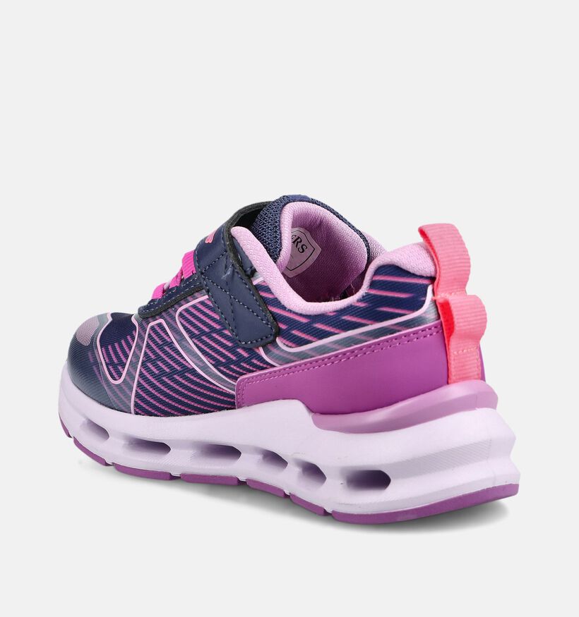 Skechers Glide Step - Sprint Lines Baskets basses en Violet pour filles (376822)