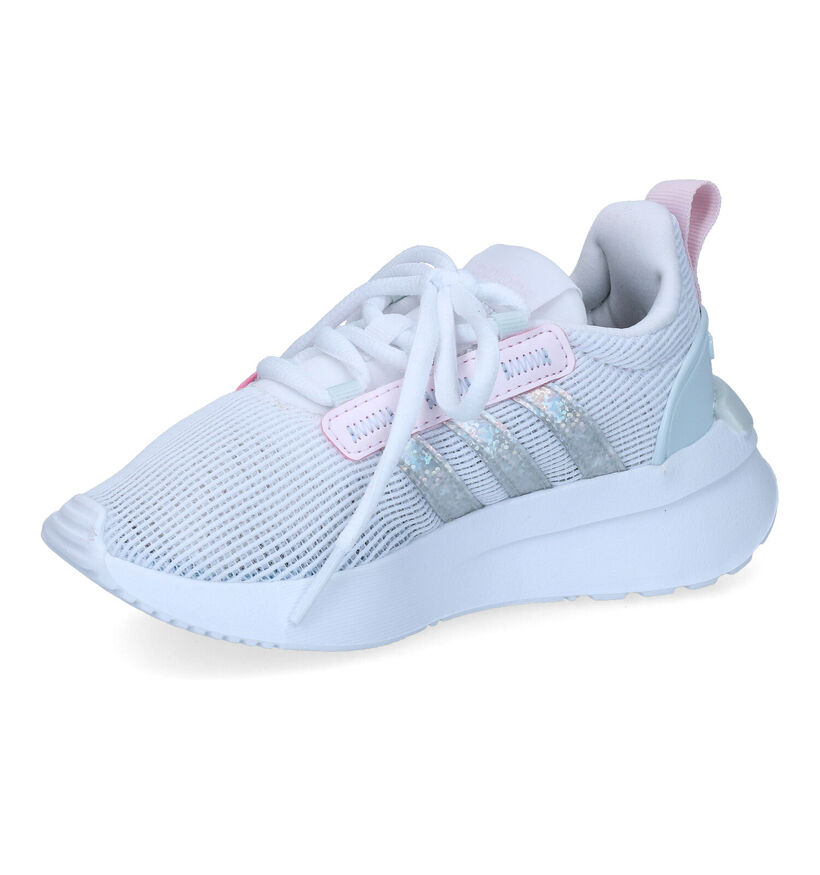 adidas Racer Witte Sneakers voor meisjes (308074) - geschikt voor steunzolen