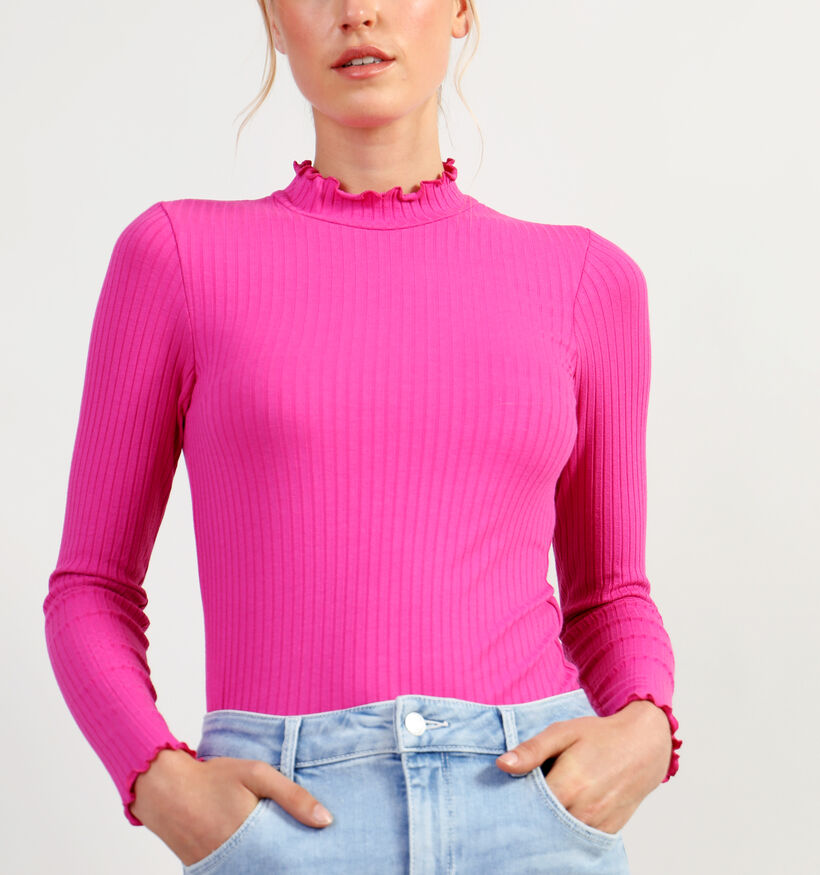 JDY Fransiska T-shirt en Rose pour femmes (344186)