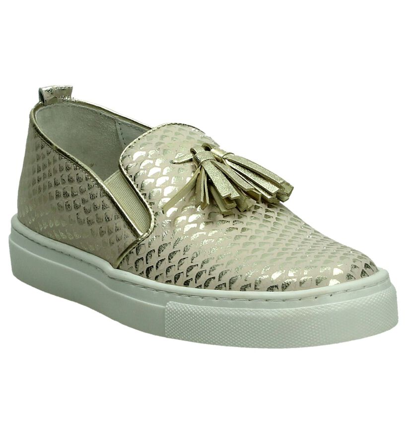 Hampton Bays Chaussures slip-on en Or en cuir (192246)