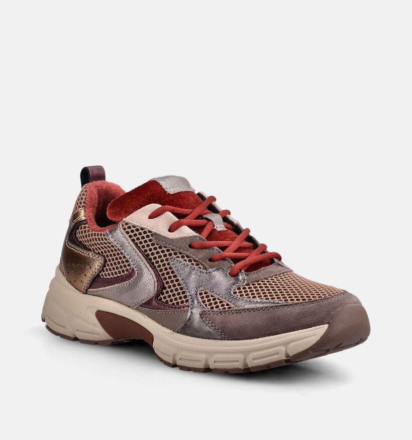 Gabor Comfort Taupe Sneaker voor dames (376973) - geschikt voor steunzolen