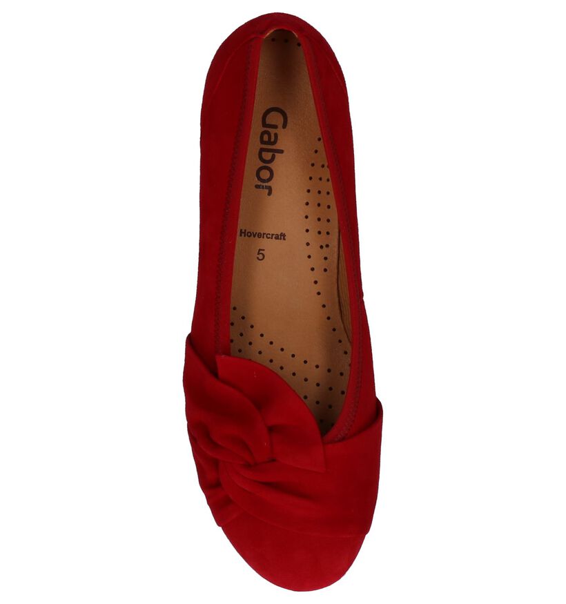 Hovercraft Ballerines en Rouge en daim (237762)