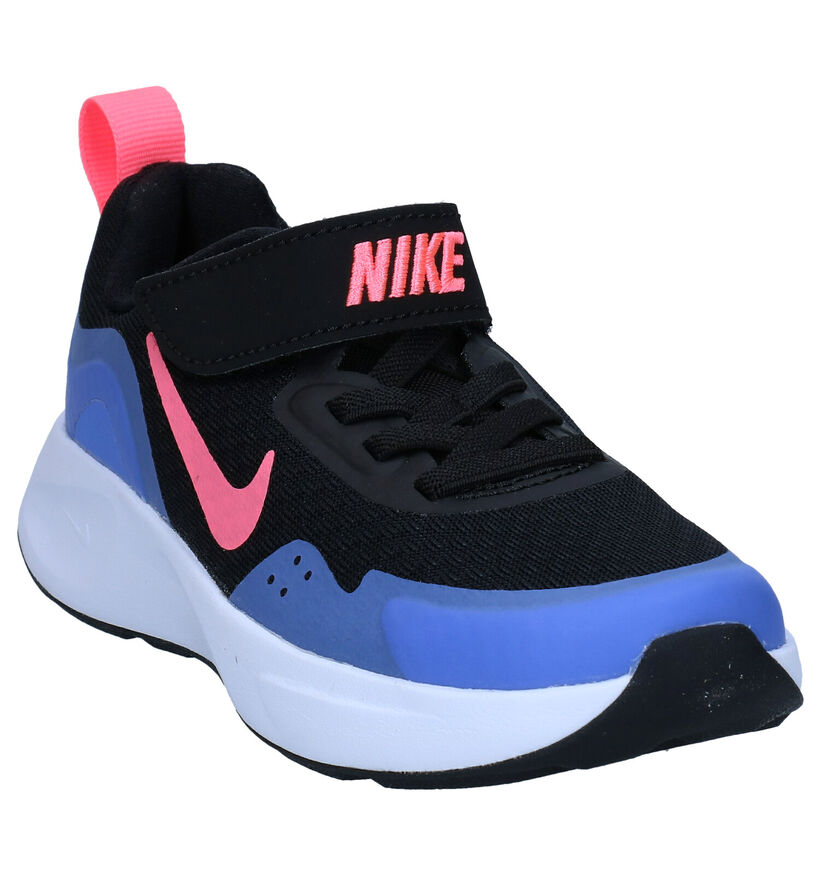 Nike Wear Allday PS Zwarte Sneakers in stof (284457)