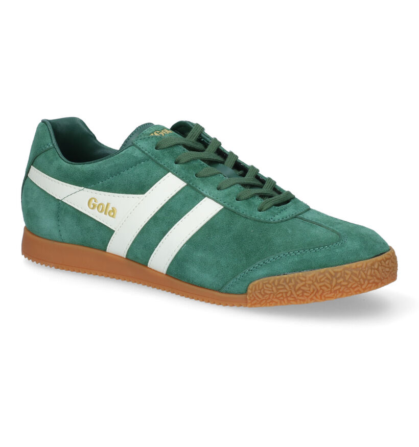 Gola Harrier Baskets en Bleu en daim (325099)