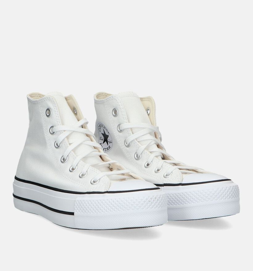 Converse Chuck Taylor All Star Platform Witte Sneakers voor dames (327860)