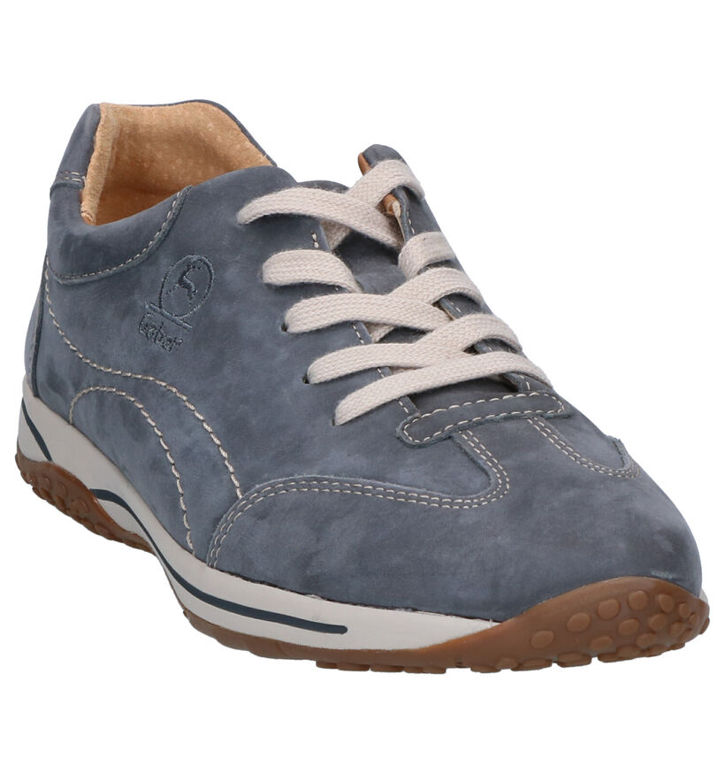 Gabor OptiFit Chaussures à Lacets en Bleu en nubuck (271565)