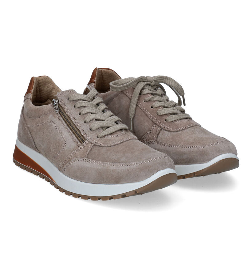 Ara Matteo Taupe Veterschoenen in nubuck (307712)