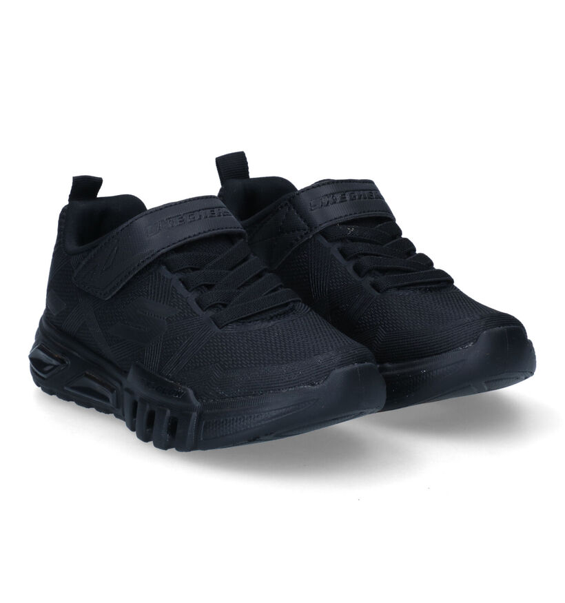 Skechers Flex Glow Baskets avec Lumières en Noir pour garçons (302919)