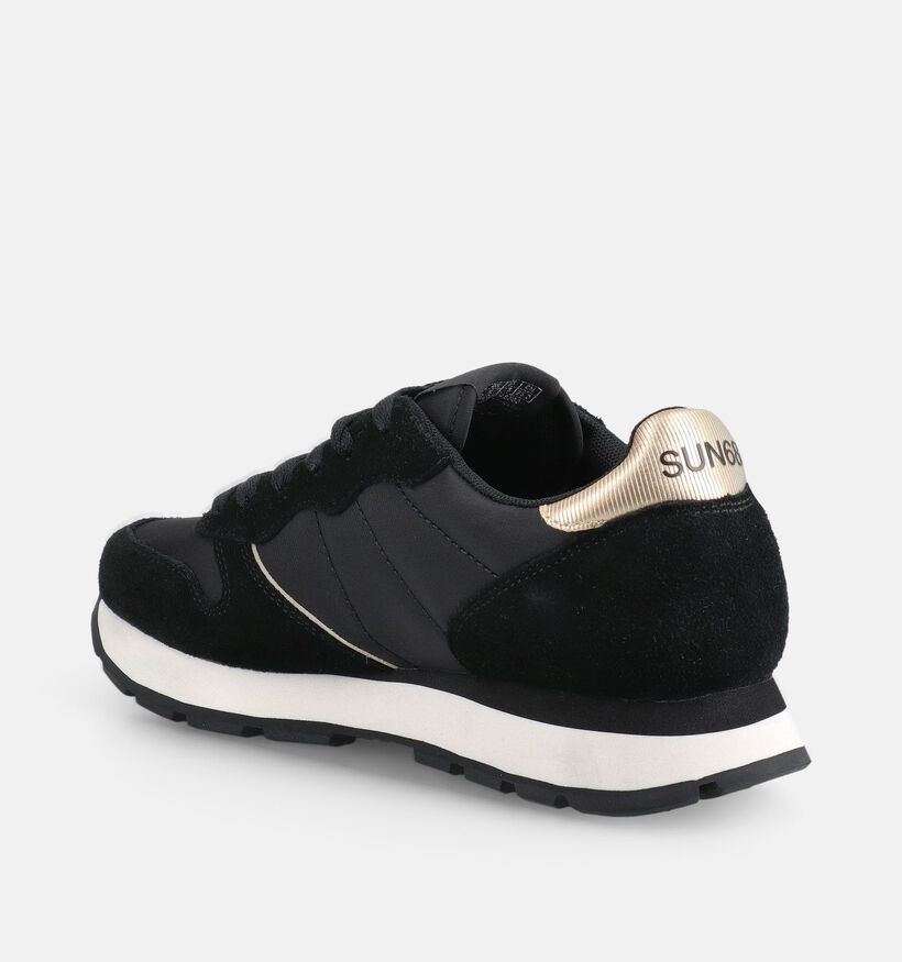 Sun68 Ally Silver Gold Zwarte Sneakers voor dames (379718) - geschikt voor steunzolen