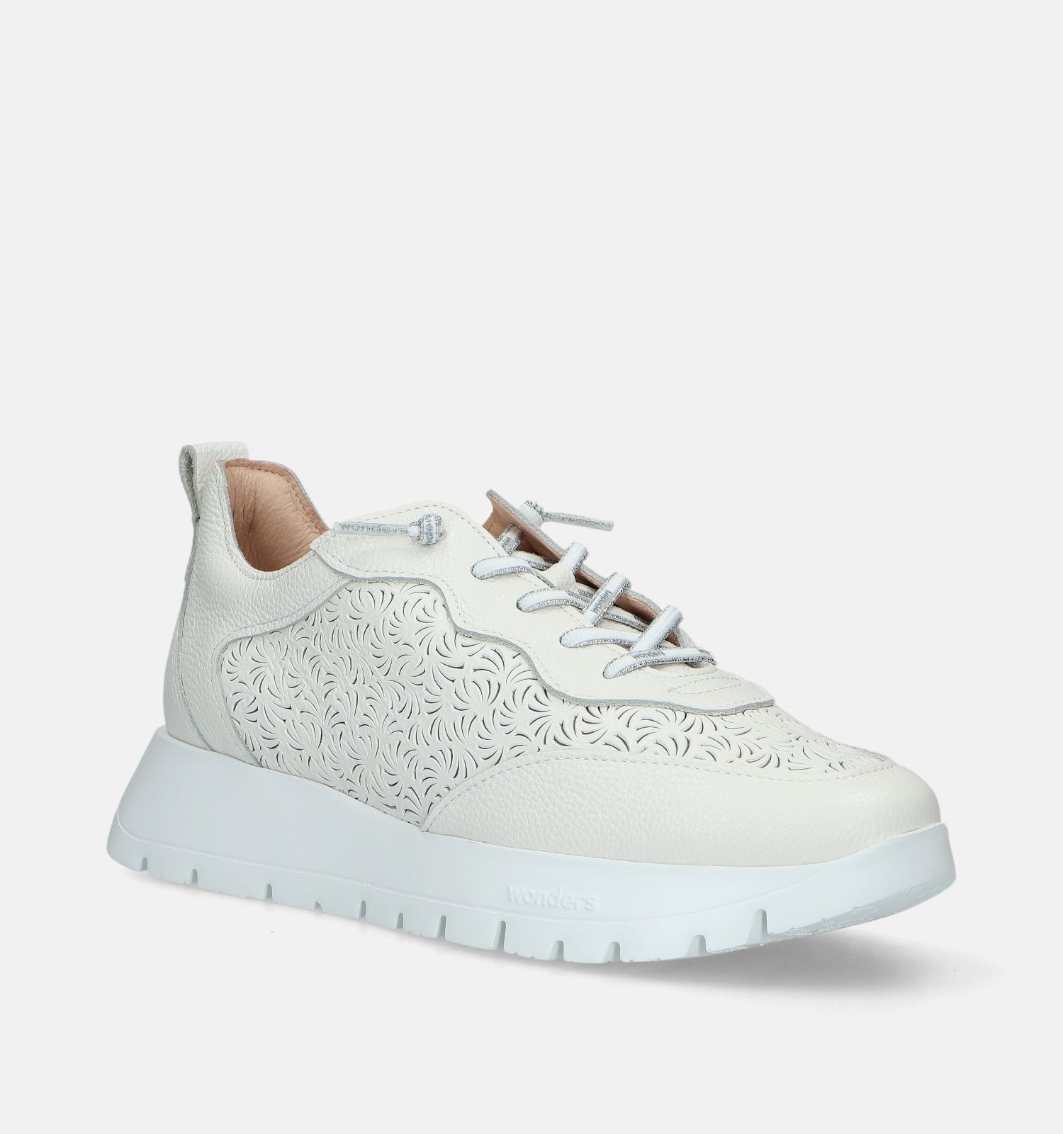Wonders Ecru Veterschoenen Dames Lage schoenen Online op TORFS.BE